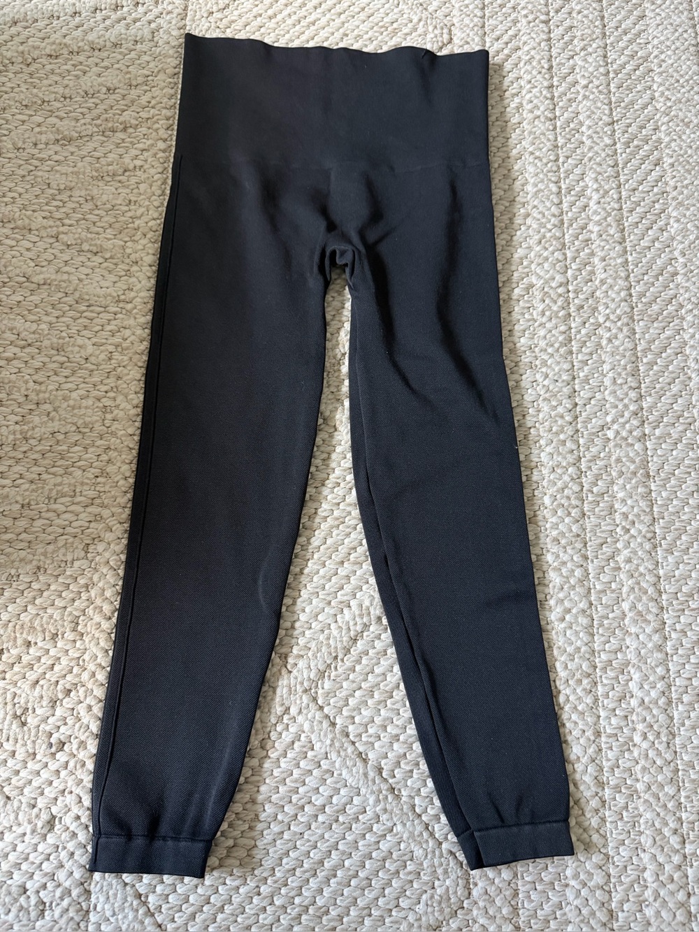 Spanx Large Look At Me Now Seamless Leggings Black